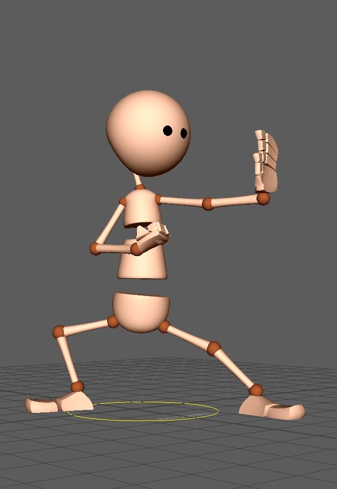 3D Animation Stance figthing